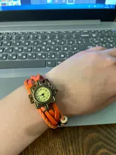 Las mujeres casuales multicapa Vintage mariposa de pulsera de cuero reloj de pulsera damas mujer reloj Montre Femme, relojes caliente 2017