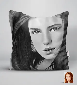 Personalized Women 'S Charcoal Artistic Portrait Design White Yastık-12
Personalized Women 'S Charcoal Artistic Portrait Design White Yastık-12