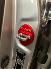 Doofato-cubierta de cerradura de puerta para coche, accesorios con logotipo de la cerradura de la puerta protectora, emblemas, para Toyota C-HR CHR 2018 2019 2020, 4 Uds.