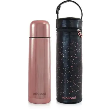 MINILAND-Thermos pink luxury exclusive liquid 500 ml with chrome effect and bag with insulation premium, an paquet
MINILAND-Thermos pink luxury exclusive liquid 500 ml with chrome effect and bag with insulation premium, an paquet