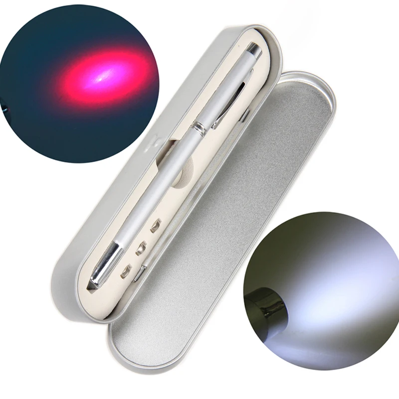 Mini 4 in 1 Multifunction Pointer Ballpoint Pen Outdoor Camping 4.5V LED Flashlight Light Lamp Retractable Red Laser Pen Light
Mini 4 in 1 Multifunction Pointer Ballpoint Pen Outdoor Camping 4.5V LED Flashlight Light Lamp Retractable Red Laser Pen Light