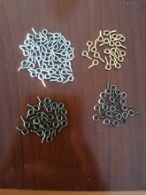 Mini alfileres con ojetes de Metal, 100 Uds., ganchos para los ojos, ojales, cierres de tornillo, accesorios de joyería para DIY