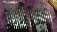 Juego de pinceles acrílicos para decoración de uñas, Set profesional de pinceles para manicura, 10 Uds.