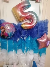 Conjunto de Globos de látex de confeti de copos de nieve para niños y adultos, decoración para fiesta de cumpleaños, Baby Shower, 32 pulgadas, 1 Juego