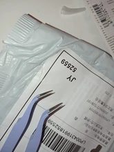 Nuevo color púrpura pinzas de acero inoxidable recto de extensión de pestañas postizas pinzas tenazas señaló Clip arte del clavo de la herramienta