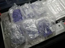 HYTOOS-Bandas de lijado púrpura sin mandril, accesorios de brocas para uñas, herramienta de pulido para el cuidado de las uñas, 50 Uds.