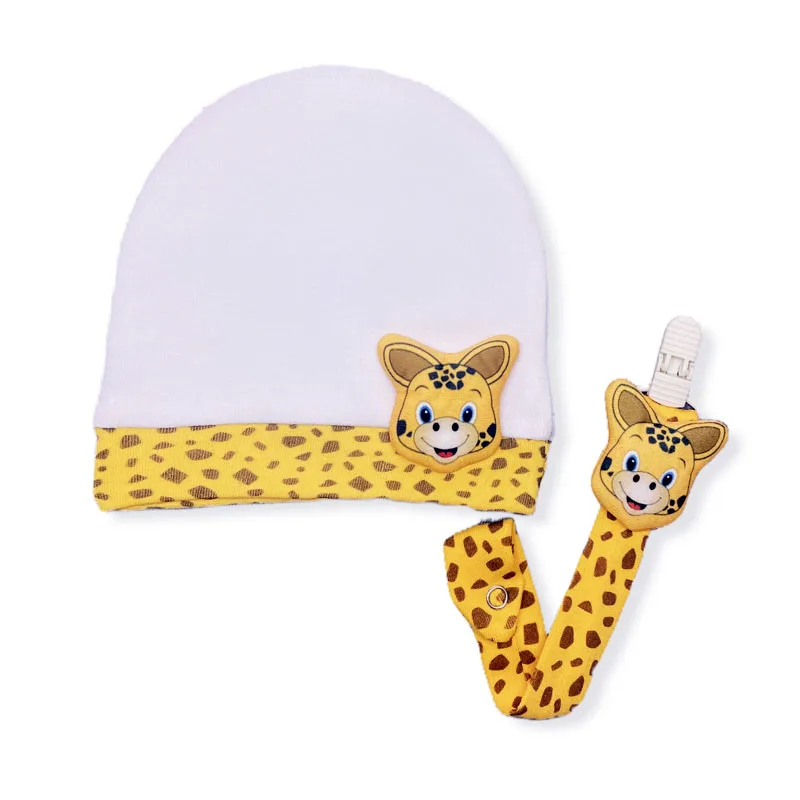 Фото 2 предмета с милым жирафом для малышей тиснением из чесаного хлопка девочек | Шнурки и чехлы для сосок (1005001705802648)