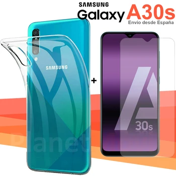 Compatible Samsung Galaxy A30s protection pack 6,4 "stand case transparent TPU + tempered glass Protector glass from Screen
Compatible Samsung Galaxy A30s protection pack 6,4 "stand case transparent TPU + tempered glass Protector glass from Screen