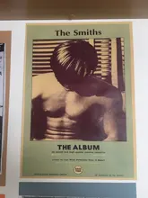 Póster de papel antiguo de la foto del grupo nostálgico ROCK The Smiths, pegatina de pared de salón artesanía con ventilador del ejército, Diseño de barra