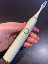 Cepillos de dientes eléctricos Super Sonic para adultos y niños, cepillo de dientes inteligente con temporizador, blanqueador, IPX7, resistente al agua, batería reemplazable AA