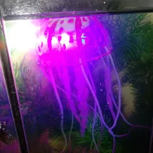 Medusa vívida Artificial brillante, pez de silicona, decoración de tanque, adorno decoración para acuario, 3 meses de garantía