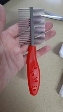 Peine de dos caras para perros, cepillo para quitar el pelo, peine para pulgas, suministros para mascotas gatos, cepillo para piojos