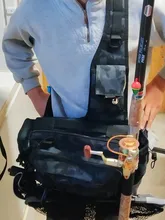 Bolsa de pesca multifuncional, aparejos de pesca, bandolera de un solo hombro, riñonera, Señuelos de Pesca, equipo, almacenamiento de utilidad, 1 Uds.