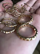 Tocona-Conjunto de anillos de unión para mujer, de Color dorado y plateado geométrico Simple, conjunto de anillos de cristal, abalorio, anillo, regalo de joyas de fiesta 9927