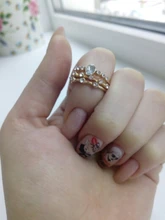 Yobest-Conjunto de anillos Vintage bohemios para mujer, juego de sortijas geométricas con forma de media Luna Dorada para mujer, conjunto de anillos con personalidad de cristal, regalo de joyería para fiesta