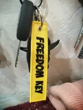 Car Keychain Key-Ring Freedom Embroidery Aviation Llavero Motorcycle Yellow Gifts OEM
