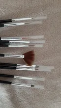 Juego de pinceles acrílicos para decoración de uñas, Set profesional de pinceles para manicura, 10 Uds.