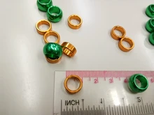 Anillo Para patas de aves de corral, de aluminio con diámetro interior de 10 Uds. De 8/10mm para identificación de aves, anillo para pie de entrenamiento de vuelo al aire libre, anillo para pata de loro