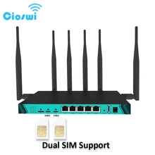 

Cioswi Dual Modem 4G Router Wireless WIFi Dual SIM Card CAT6 Module Openwrt 2.4Ghz 5.8GHz 1200Mbps Industry Gigabit Routers