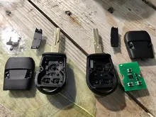 KEYYOU-carcasa de 3 botones para llave de coche, carcasa de repuesto para llave remota, sin cortar, para BMW E31, E32, E34, E36, E38, E39, E46, Z3 Fob