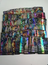 Tarjeta de pokemon No repetida para niños, equipo de etiqueta versión en francés e inglés, serie V Vmax, EX Mega brillante, regalo de Navidad, 20-300 Uds.