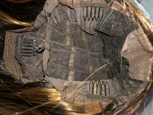 Peluca sintética larga y Lisa para mujeres negras, exquisita Peluca de Color rubio miel resaltado, parte media resistente al calor