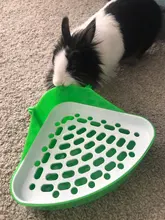 Orinal de plástico con bandeja para mascotas, orinal de entrenamiento para perros, conejos, gatos, hámster, Animal PEQUEÑO