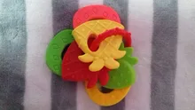Mordedor de goma suave estilo fruta para bebé, juguete para recién nacido, mordedor de silicona de grado alimenticio, cama de entrenamiento infantil, juguete para morder para chico
