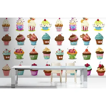 Free Shipping Hot Custom Art Photo Wallpaper Delicious Cupcake Wall Decoration Poster Art Removable Wall Mural Wall Stickers
Free Shipping Hot Custom Art Photo Wallpaper Delicious Cupcake Wall Decoration Poster Art Removable Wall Mural Wall Stickers
