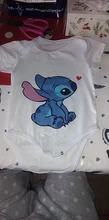 Peleles de verano para bebé recién nacido, monos con manga corta, Mono de Lilo & Stitch de dibujos animados, ropa para bebé (niño o niña)