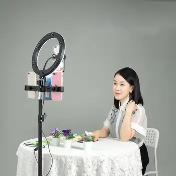 10 Inch Ring Light Led Knob Type Lamp Stepless Dimming Light Beauty Fill Light Mobile Phone Live Light
10 Inch Ring Light Led Knob Type Lamp Stepless Dimming Light Beauty Fill Light Mobile Phone Live Light