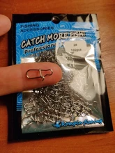 Rompin 100 Uds 000-5 # Pesca bien enganchado broche de presión de acero inoxidable 304 de Pesca barril giratoria atraer conector accesorios de Pesca