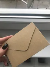 Mini sobre de papel Kraft blanco y negro, tarjeta de mensajes, almacenamiento estacionario, regalo, 20 Uds.