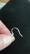 Ganchos para pendientes de plata de ley 925, accesorios de cierre para joyería, partes al por mayor, 1,7x1,5 cm, 50 Uds.
