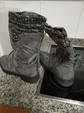 Botas De nieve aterciopeladas para Mujer, Zapatos cálidos De ante, a la moda, para invierno, 2020