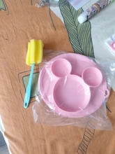 Platos tipo tazón alimentación de bebé, plato de silicona integrado para niños, platos de Silicagel para bebés