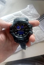 SYNOKE-reloj Digital analógico electrónico para hombre, reloj Masculino con pantalla Dual multifuncional, resistente al agua, para exteriores