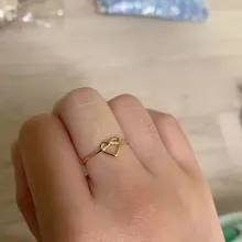 Anillos ajustables minimalistas para mujer y niña, sortija de boda en forma de corazón de Color rosa dorado y plateado, amor anillo dedo para mejor amiga
