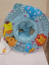 Anillos de piscina para bebé, asiento flotador inflable bonito, Círculo de natación con doble Mango para bebé, piscina tina de baño