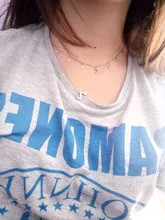 SUMENG-collar con inicial de corazón pequeño para mujer, Gargantilla con nombre y letras de Color dorado y plateado, joyería colgante de mujer