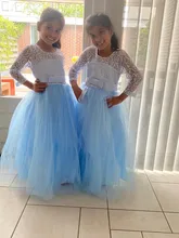 Vestido de verano para niñas adolescentes, ropa de fiesta de princesa elegante, tul largo, vestidos de Ceremonia de boda de encaje