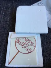 Pastel de acrilico feliz cumpleaños, decoración de pastel de cumpleaños, banderas para niños, adornos de pastel de fiesta, Baby Shower