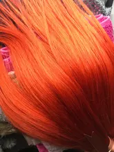 Remy Forte-extensiones de cabello humano brasileño, mechones rectos de jengibre y naranja de 30 pulgadas, venta al por mayor