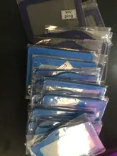 De calidad de lujo, 617 de material de cuero de la PU tarjeta conjuntos de manga funda de credencial de identificación claro Banco tarjeta de crédito titular de la placa de estudiante de la Escuela de oficina