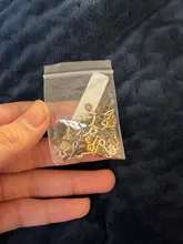Mini alfileres con ojetes de Metal, 100 Uds., ganchos para los ojos, ojales, cierres de tornillo, accesorios de joyería para DIY