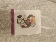 Bolsa de compras the Promise Neverland, bolsa de compras de lona reciclada, bolsas de tela, bolso plegable