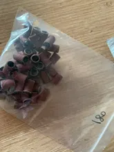 20-50 Uds Kit de tambor de lijado 80 #120 #180 # taladro clavo Bits herramientas abrasivas Dremel accesorios papel de lija mango herramientas rotativas