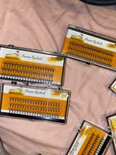 Pestañas postizas individuales tipo profesional, extensiones de pestañas en grupos para colocar individualmente en forma de racimo de 60 unidades, maquillaje profesional