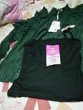 Blusa holgada con manga tres cuartos para verano, camisa elegante con encaje y volantes para mujer, 2020