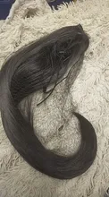 HUAYA-coleta larga de pelo sintético, coleta recta con Clip en la cola del pelo, extensiones de cabello negro rizado